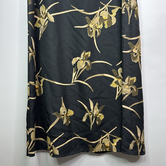 Tommy Bahama Iris Of My Eye Long Black Silk Dress Size Large NWT - Picture 4 of 10